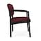 Lesro Lenox Steel Guest Chair, Wine/Mulberry (Red) Seat, Wine/Mulberry Back, 24.5 W 24.5 L 32 H LS1201 - alternate 2